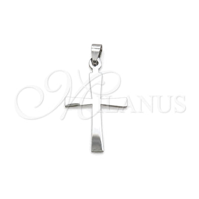 Stainless Steel Religious Pendant, Cross Design, Polished, Steel Finish, 05.63.1205 for wholesale, main product view
