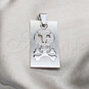 Stainless Steel Religious Pendant, Skull Design, Polished, Steel Finish, 05.63.1218