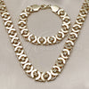 Oro Laminado Necklace and Bracelet, Gold Filled Style Polished, Golden Finish, 06.331.0006