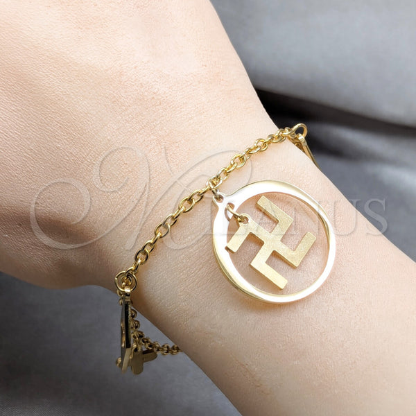 Stainless Steel Bracelet — Charm Bracelet Diamond Design Polished 03.63. 03 MM — alternate product view — SKU 160568 | Acero Inoxidable brazalete — Charm Bracelet Diamond diseño pulido 03.63. 03 MM — SKU 160568
