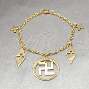 Stainless Steel Bracelet — Charm Bracelet Diamond Design Polished 03.63. 03 MM — main product view — SKU 160568 | Acero Inoxidable brazalete — Charm Bracelet Diamond diseño pulido 03.63. 03 MM — SKU 160568