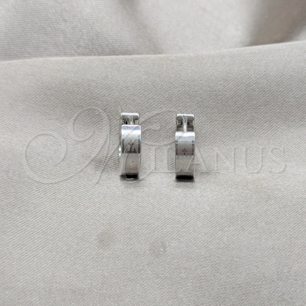 Stainless Steel Huggie Hoop, Polished, Steel Finish, 02.63.2765.10