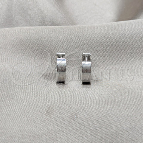 Stainless Steel Huggie Hoop, Polished, Steel Finish, 02.63.2765.10