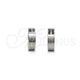 Stainless Steel Huggie Hoop, Cross Design, Polished, Steel Finish, 02.63.2765.10
