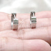 Stainless Steel Huggie Hoop, Polished, Steel Finish, 02.63.2767.10