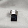 Stainless Steel Mens Ring, Polished, Steel Finish, 01.63.0581.07 (Size 7)