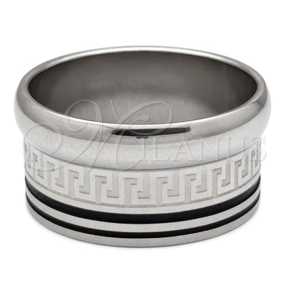 Stainless Steel Mens Ring, Polished, Steel Finish, 01.63.0582.08 (Size 8) for wholesale, main product view