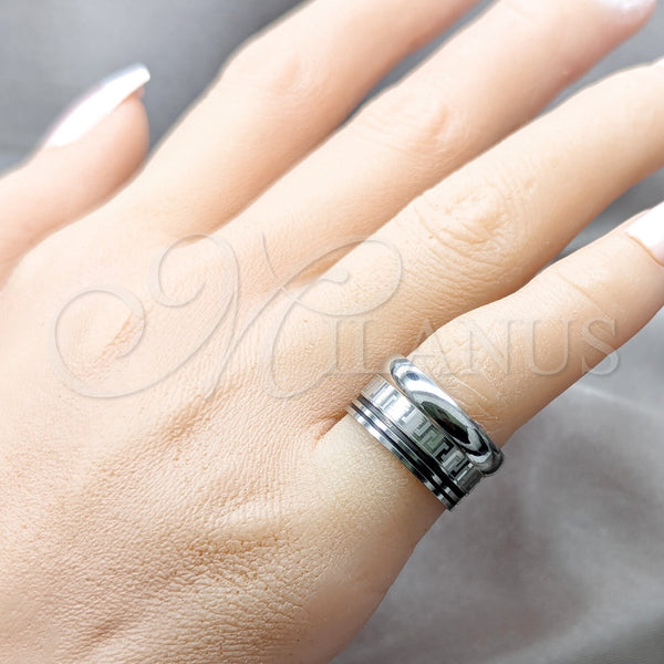 Stainless Steel Ring — Mens Ring Polished 01.63. Size 9 — alternate product view — SKU 160591 | Acero Inoxidable anillo — para hombre Ring pulido 01.63. Size 9 — SKU 160591