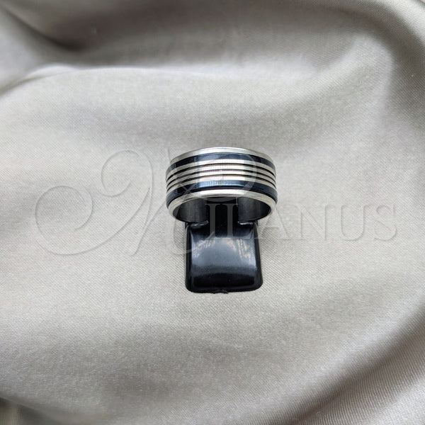 Stainless Steel Ring — Mens Ring Double Design Polished 01.63. Size 7 — main product view — SKU 160593 | Acero Inoxidable anillo — para hombre Ring Double diseño pulido 01.63. Size 7 — SKU 160593