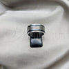 Stainless Steel Mens Ring, Double Design, Polished, Steel Finish, 01.63.0585.07 (Size 7)