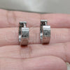 Stainless Steel Huggie Hoop, Polished, Steel Finish, 02.63.2768.10 for wholesale, additional product view 2