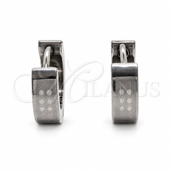 Stainless Steel Huggie Hoop, Polished, Steel Finish, 02.63.2769.10