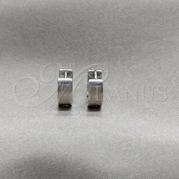 Stainless Steel Huggie Hoop, Polished, Steel Finish, 02.63.2770.07