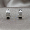 Stainless Steel Huggie Hoop, Polished, Steel Finish, 02.63.2771.07