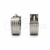 Stainless Steel Huggie Hoop, Polished, Steel Finish, 02.63.2771.07