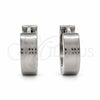Stainless Steel Huggie Hoop, Polished, Steel Finish, 02.63.2772.10