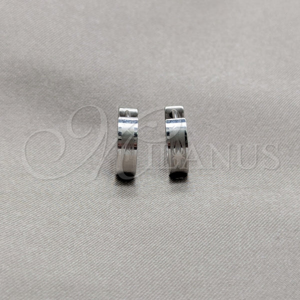 Stainless Steel Huggie Hoop, Polished, Steel Finish, 02.63.2773.10