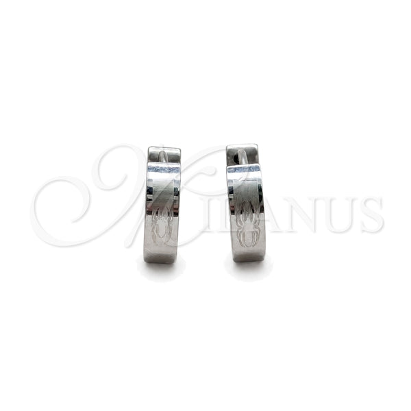 Stainless Steel Huggie Hoop, Polished, Steel Finish, 02.63.2773.10
