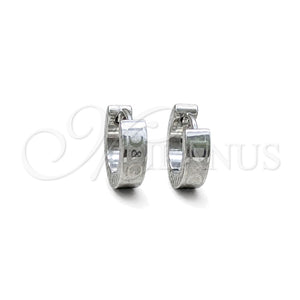 Stainless Steel Huggie Hoop, Polished, Steel Finish, 02.63.2775.10