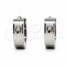 Stainless Steel Huggie Hoop, Scorpion Design, Polished, Steel Finish, 02.63.2776.10