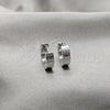 Stainless Steel Huggie Hoop, Love Design, Polished, Steel Finish, 02.63.2778.10