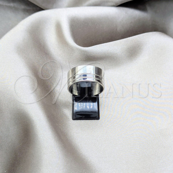 Stainless Steel Mens Ring, Polished, Steel Finish, 01.63.0604.08