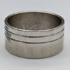 Stainless Steel Mens Ring, Polished, Steel Finish, 01.63.0604.08 (Size 8)