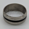 Stainless Steel Mens Ring, Polished, Steel Finish, 01.63.0605.06 (Size 6)