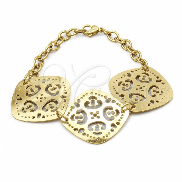 Stainless Steel Bracelet — Fancy Bracelet Diamond Design Polished 03.63. 06 MM — main product view — SKU 160641 | Acero Inoxidable brazalete — elegante Bracelet Diamond diseño pulido 03.63. 06 MM — SKU 160641
