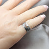 Stainless Steel Mens Ring, Butterfly Design, Matte Finish, Steel Finish, 01.63.0606.04 (Size 4)