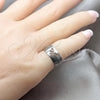 Stainless Steel Mens Ring, Butterfly Design, Matte Finish, Steel Finish, 01.63.0606.04 (Size 4)