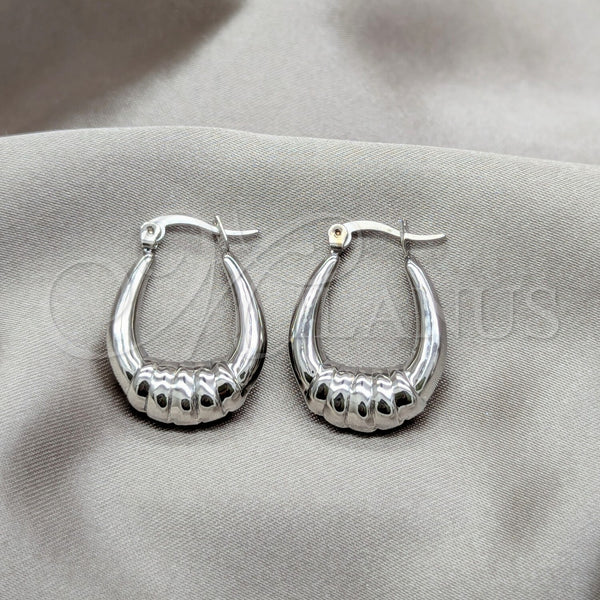 Stainless Steel Medium Hoop, Polished, Steel Finish, 02.63.2787.16