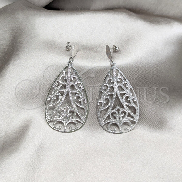Stainless Steel Hoop Earrings — Medium Hoop Polished 02.63. — alternate product view — SKU 160675 | Acero Inoxidable aretes de aro — Medium Hoop pulido 02.63. — SKU 160675