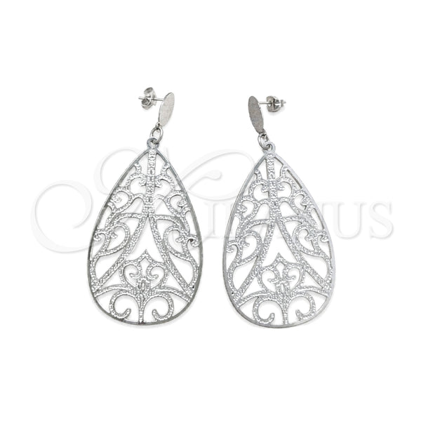 Stainless Steel Hoop Earrings — Medium Hoop Polished 02.63. — main product view — SKU 160675 | Acero Inoxidable aretes de aro — Medium Hoop pulido 02.63. — SKU 160675