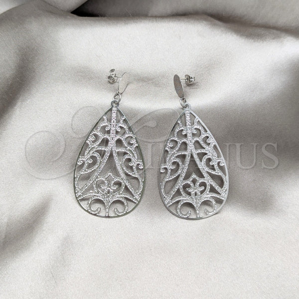 Stainless Steel Hoop Earrings — Medium Hoop Polished 02.63. — main product view — SKU 160675 | Acero Inoxidable aretes de aro — Medium Hoop pulido 02.63. — SKU 160675