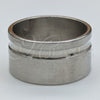 Stainless Steel Mens Ring, Matte Finish, Steel Finish, 01.63.0612.06 (Size 6)