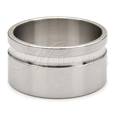 Stainless Steel Mens Ring, Matte Finish, Steel Finish, 01.63.0612.06 (Size 6) for wholesale, main product view