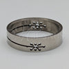 Stainless Steel Mens Ring, Dolphin and Cross Design, Polished, Steel Finish, 01.63.0618.05 (Size 5) for wholesale, additional product view 3