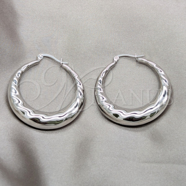 Stainless Steel Small Hoop, Polished, Steel Finish, 02.63.2808.30