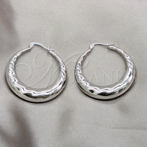 Stainless Steel Small Hoop, Polished, Steel Finish, 02.63.2808.30