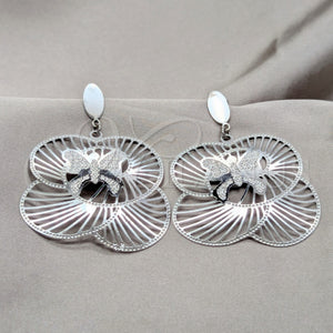 Stainless Steel Ring — Long Earring Heart Design Polished 02.63. — main product view — SKU 160754 | Acero Inoxidable anillo — largo Earring corazón diseño pulido 02.63. — SKU 160754