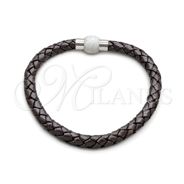 Stainless Steel Basic Bracelet, Polished, Steel Finish, 03.63.22142.08 (06 MM Thickness, 8 Inches Length)