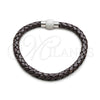 Stainless Steel Basic Bracelet, Polished, Steel Finish, 03.63.22142.08 (06 MM Thickness, 8 Inches Length)