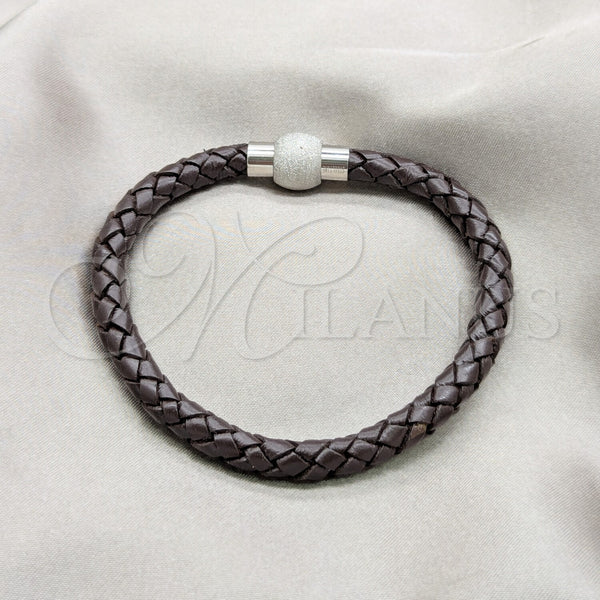Stainless Steel Basic Bracelet, Polished, Steel Finish, 03.63.22142.08 (06 MM Thickness, 8 Inches Length)