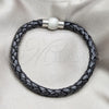 Stainless Steel Basic Bracelet, Polished, Steel Finish, 03.63.22143.08 (06 MM Thickness, 8 Inches Length)