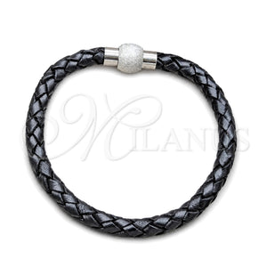 Stainless Steel Basic Bracelet, Polished, Steel Finish, 03.63.22143.08 (06 MM Thickness, 8 Inches Length)