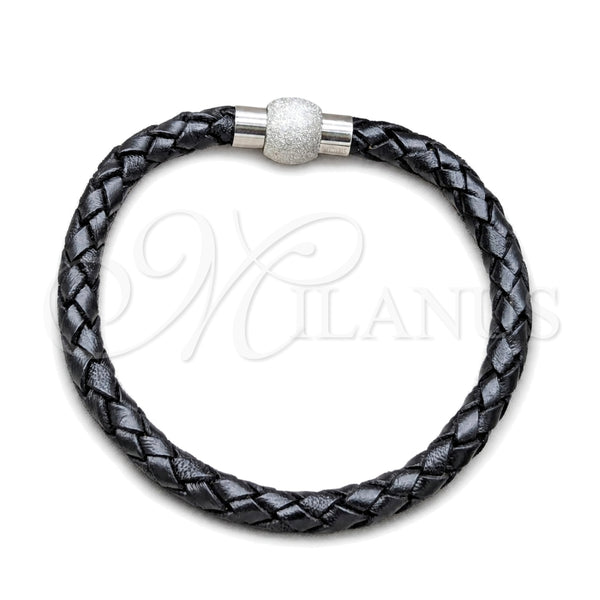 Stainless Steel Basic Bracelet, Polished, Steel Finish, 03.63.22143.08 (06 MM Thickness, 8 Inches Length)