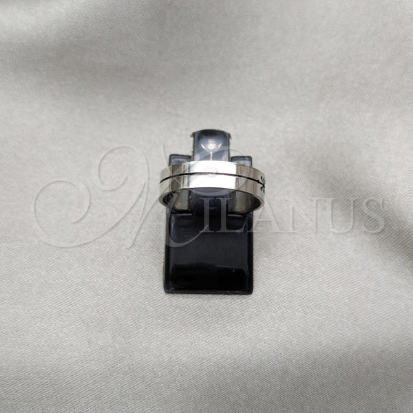 Stainless Steel Ring — Mens Ring Dolphin and Cross Design Polished 01.63. — main product view — SKU 160776 | Acero Inoxidable anillo — para hombre Ring delfín and cruz diseño pulido 01.63. — SKU 160776