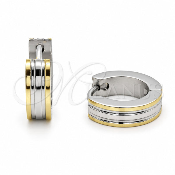 Stainless Steel Huggie Hoop, Polished, Steel Finish, 02.63.2822.10
