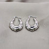 Stainless Steel Small Hoop, Hollow Design, Polished, Steel Finish, 02.63.2825.15